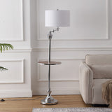 Cora 60" Metal/Glass LED Side and Floor Lamp