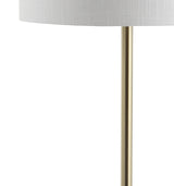 Luce 59" Metal/Wood LED Floor Lamp with Table