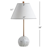 Miami 29" Minimalist Resin/Metal LED Table Lamp - JONATHAN Y