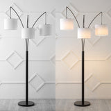 Barrie 78.5" Mid-Century Modern Head-Adjustable Iron LED Arc Floor Lamp - JONATHAN Y