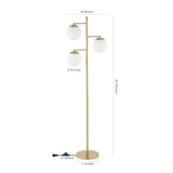 Ellie 66" Modern Vintage Iron LED Floor Lamp