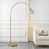 Nora 71" Coastal Vintage Iron LED Floor Lamp - JONATHAN Y