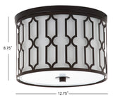 Link Metal LED Flush Mount - JONATHAN Y