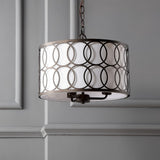 Loop 16" Metal LED Pendant - JONATHAN Y