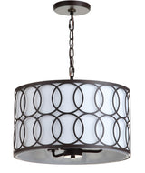 Loop 16" Metal LED Pendant - JONATHAN Y