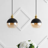 Nixon 7.5" Adjustable Drop Globe Metal/Glass LED Pendant - JONATHAN Y