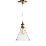Goldwater 7.5" Adjustable Drop Metal/Glass LED Pendant - JONATHAN Y