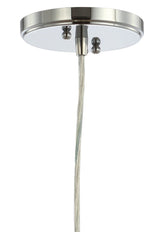 Goldwater 7.5" Adjustable Drop Metal/Glass LED Pendant - JONATHAN Y