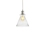 Goldwater 7.5" Adjustable Drop Metal/Glass LED Pendant - JONATHAN Y