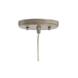 Fontaine 6.25" Adjustable Greige Glass LED Pendant - JONATHAN Y