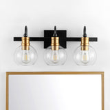 Marais Iron/Glass Rustic Vintage LED Vanity Light