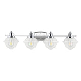 Orleans Iron/Glass schoolhouse LED Vanity Light