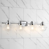 Orleans Iron/Glass schoolhouse LED Vanity Light