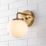 Louis Parisian Globe Metal/Frosted Glass Modern Contemporary LED Vanity