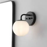 Louis Parisian Globe Metal/Frosted Glass Modern Contemporary LED Vanity