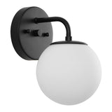 Louis Parisian Globe Metal/Frosted Glass Modern Contemporary LED Vanity