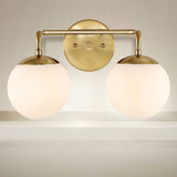 Louis Parisian Globe Metal/Frosted Glass Modern Contemporary LED Vanity