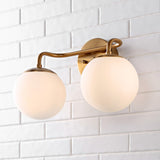Louis Parisian Globe Metal/Frosted Glass Modern Contemporary LED Vanity