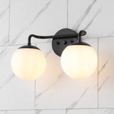 Louis Parisian Globe Metal/Frosted Glass Modern Contemporary LED Vanity