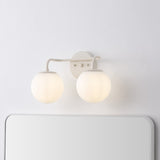 Louis Parisian Globe Metal/Frosted Glass Modern Contemporary LED Vanity