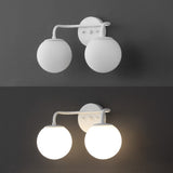 Louis Parisian Globe Metal/Frosted Glass Modern Contemporary LED Vanity