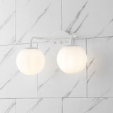Louis Parisian Globe Metal/Frosted Glass Modern Contemporary LED Vanity