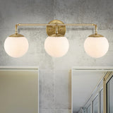 Louis Parisian Globe Metal/Frosted Glass Modern Contemporary LED Vanity