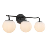 Louis Parisian Globe Metal/Frosted Glass Modern Contemporary LED Vanity