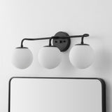 Louis Parisian Globe Metal/Frosted Glass Modern Contemporary LED Vanity