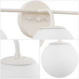 Louis Parisian Globe Metal/Frosted Glass Modern Contemporary LED Vanity