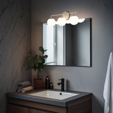 Louis Parisian Globe Metal/Frosted Glass Modern Contemporary LED Vanity