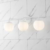 Louis Parisian Globe Metal/Frosted Glass Modern Contemporary LED Vanity