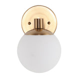 Modernist Globe Metal/Frosted Glass Modern Contemporary LED Vanity