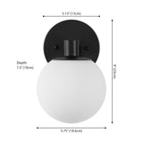 Modernist Globe Metal/Frosted Glass Modern Contemporary LED Vanity
