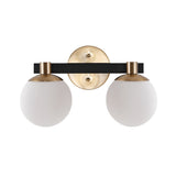 Modernist Globe Metal/Frosted Glass Modern Contemporary LED Vanity