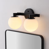 Modernist Globe Metal/Frosted Glass Modern Contemporary LED Vanity