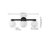 Modernist Globe Metal/Frosted Glass Modern Contemporary LED Vanity