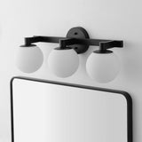 Modernist Globe Metal/Frosted Glass Modern Contemporary LED Vanity