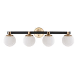 Modernist Globe Metal/Frosted Glass Modern Contemporary LED Vanity