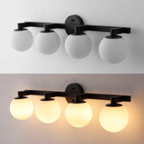 Modernist Globe Metal/Frosted Glass Modern Contemporary LED Vanity