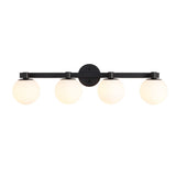 Modernist Globe Metal/Frosted Glass Modern Contemporary LED Vanity