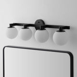 Modernist Globe Metal/Frosted Glass Modern Contemporary LED Vanity