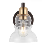 Manhattan Vintage Metal/Glass Industrial Rustic LED Vanity - JONATHAN Y