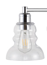 Manhattan Vintage Metal/Glass Industrial Rustic LED Vanity - JONATHAN Y