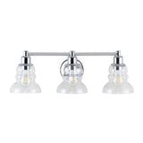 Manhattan Vintage Metal/Glass Industrial Rustic LED Vanity
