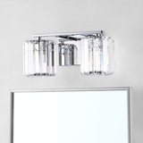 Coco Prism Vintage Metal/Glass Classic Glam LED Vanity Light - JONATHAN Y