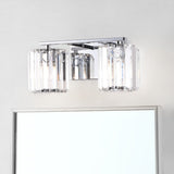 Coco Prism Vintage Metal/Glass Classic Glam LED Vanity Light - JONATHAN Y