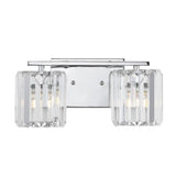 Coco Prism Vintage Metal/Glass Classic Glam LED Vanity Light - JONATHAN Y