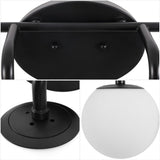 Louis Parisian Globe 31" 4-Light Metal/Frosted Glass Modern Contemporary LED Vanity Light