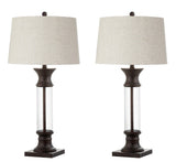 Hunter 32" Metal/Glass LED Table Lamp - JONATHAN Y